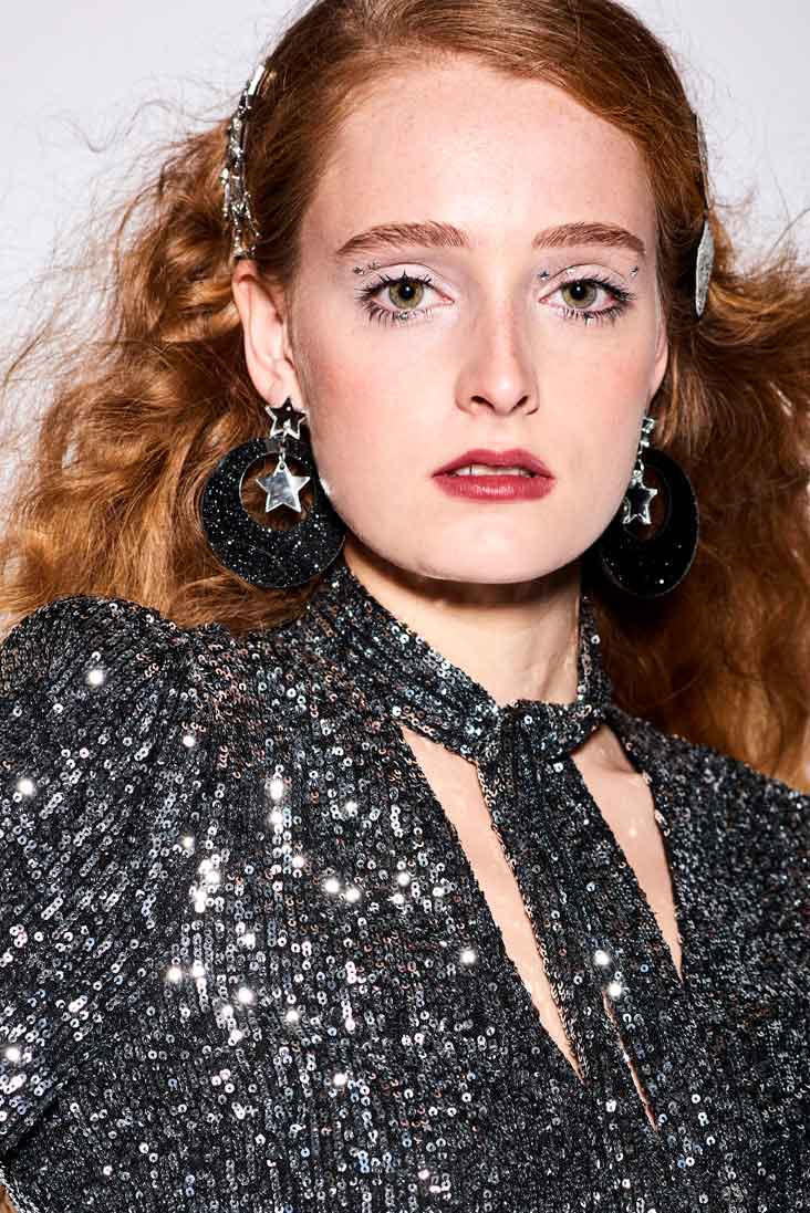 Hallo Spaceboy Hanging Stud Earrings