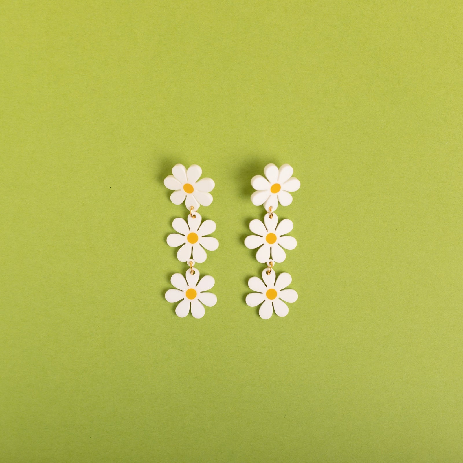 The Triple Daisy Stud Earrings