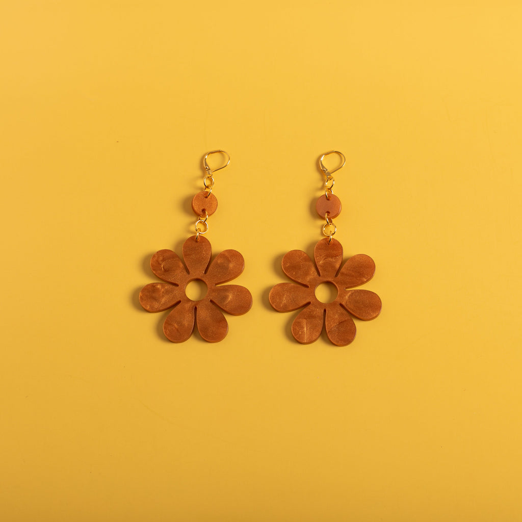 The Hazey Dazey Dot & Chain Earrings