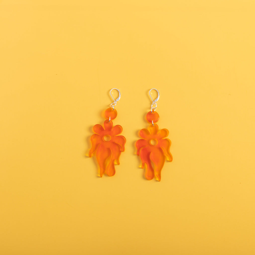 The MindFlower Dot & Chain Earrings
