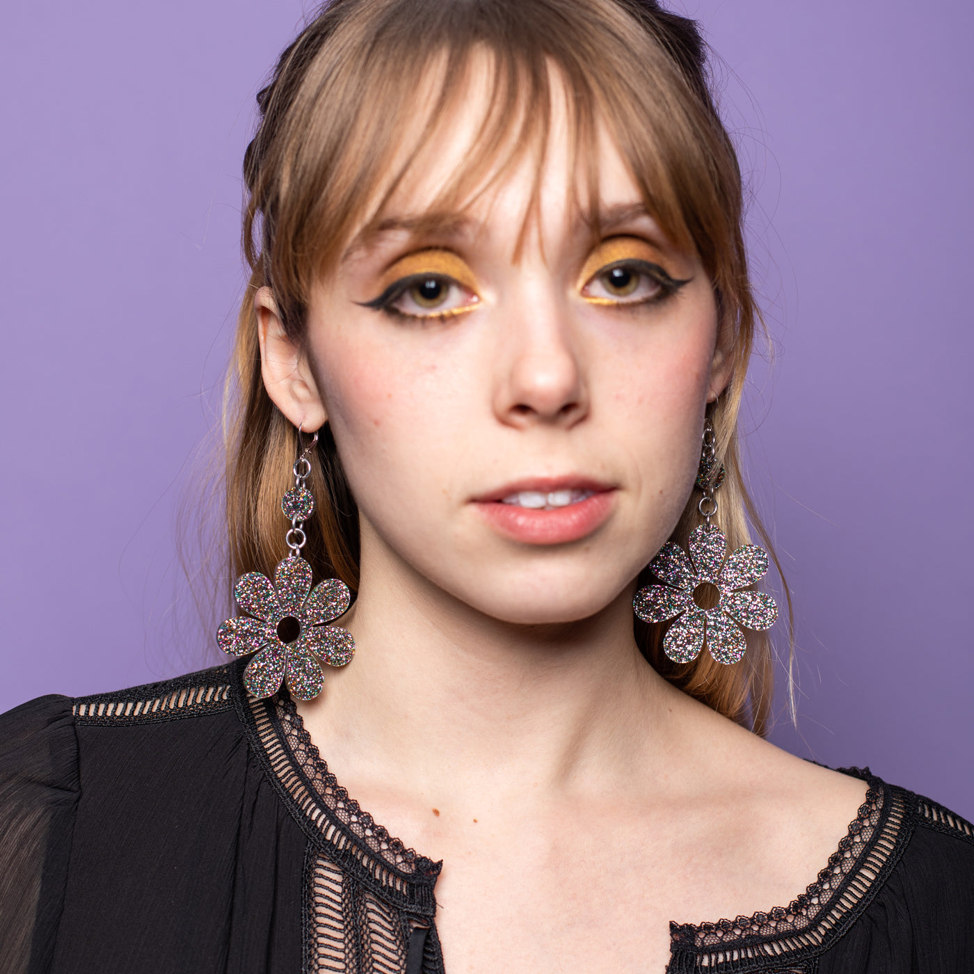 The Hazey Dazey Dot & Chain Earrings