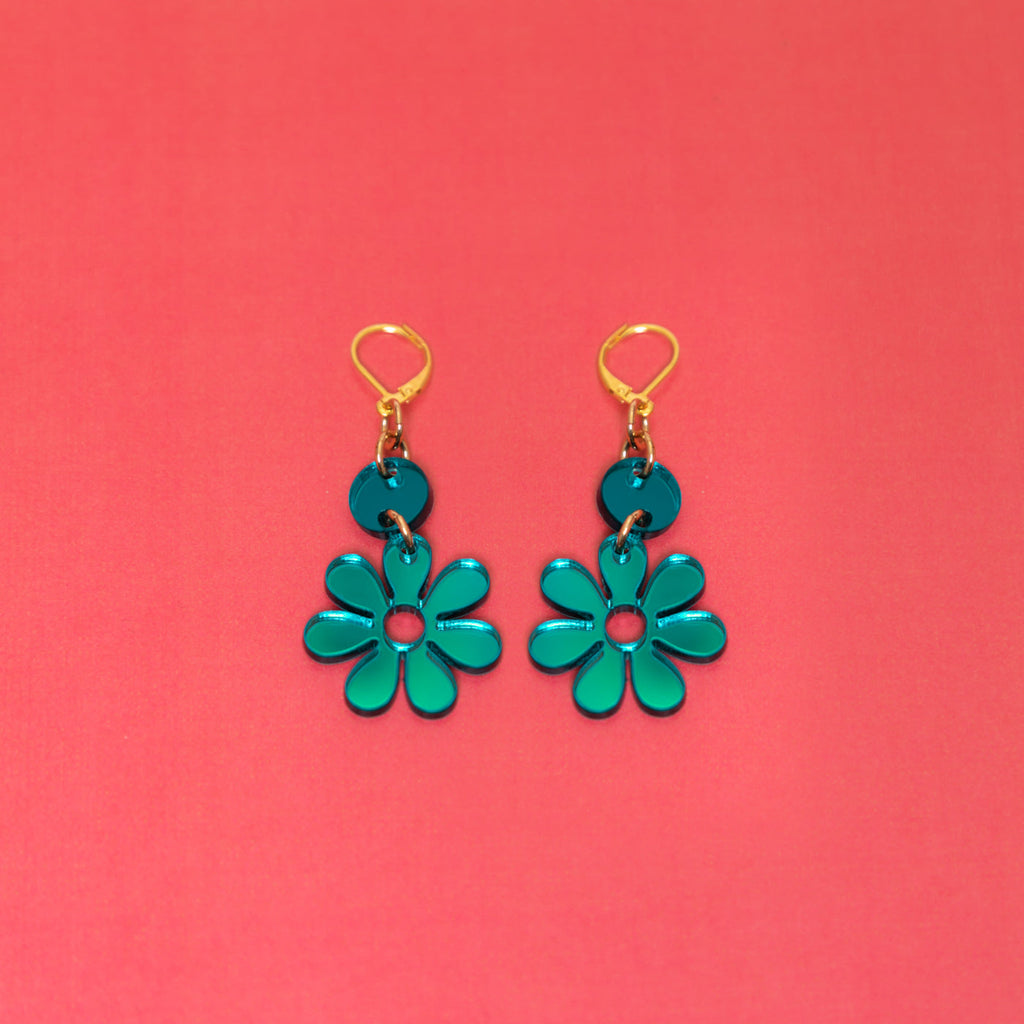 The Hazey Dazey Dot & Chain Earrings