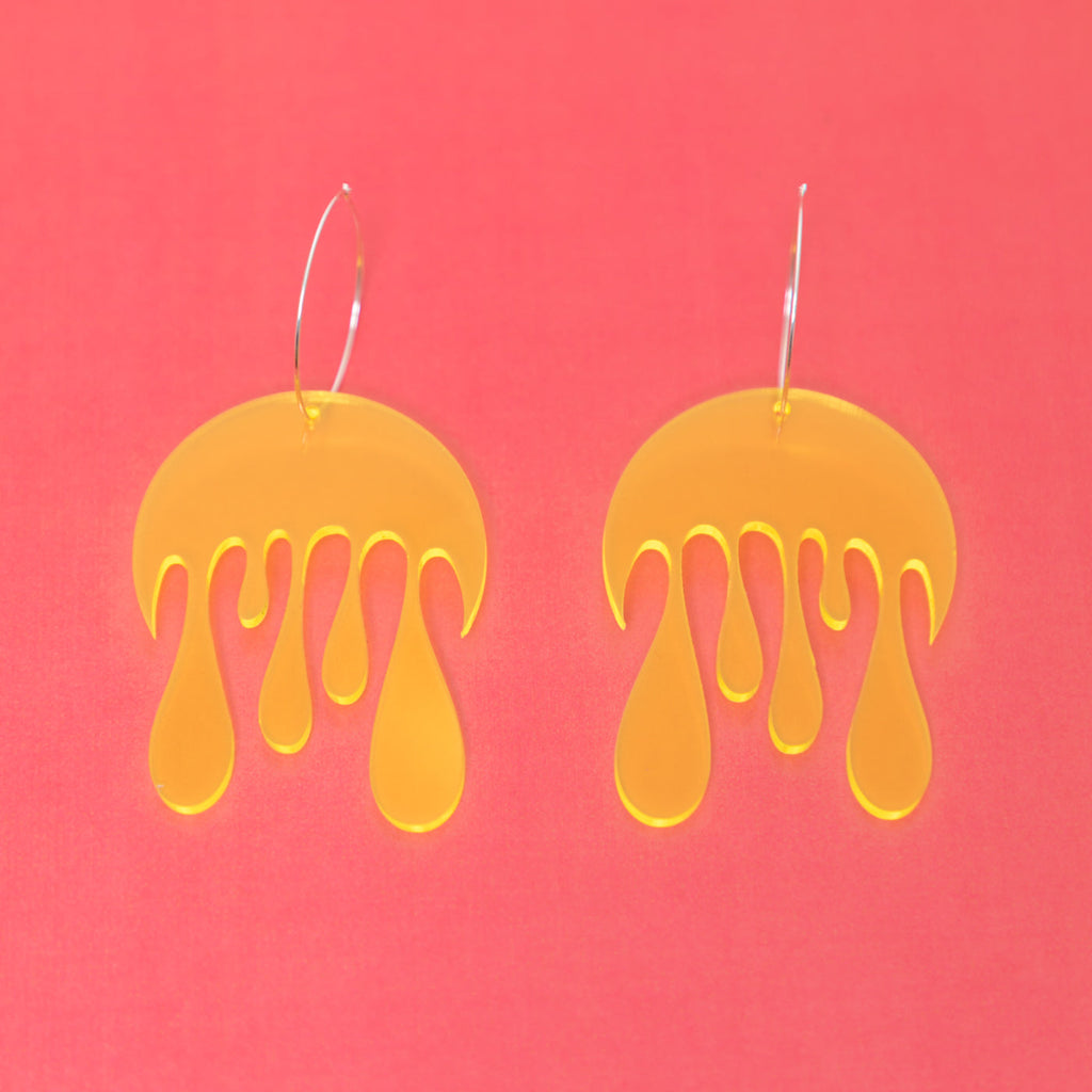 Melting Moon Hoop Earring