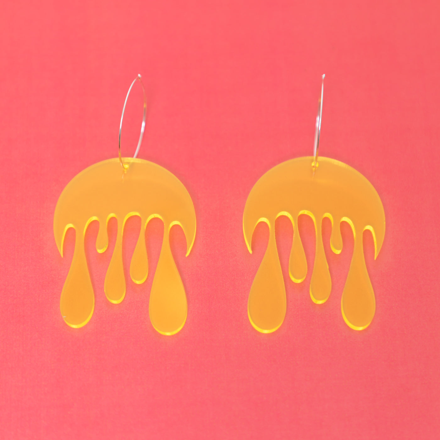 Melting Moon Hoop Earring