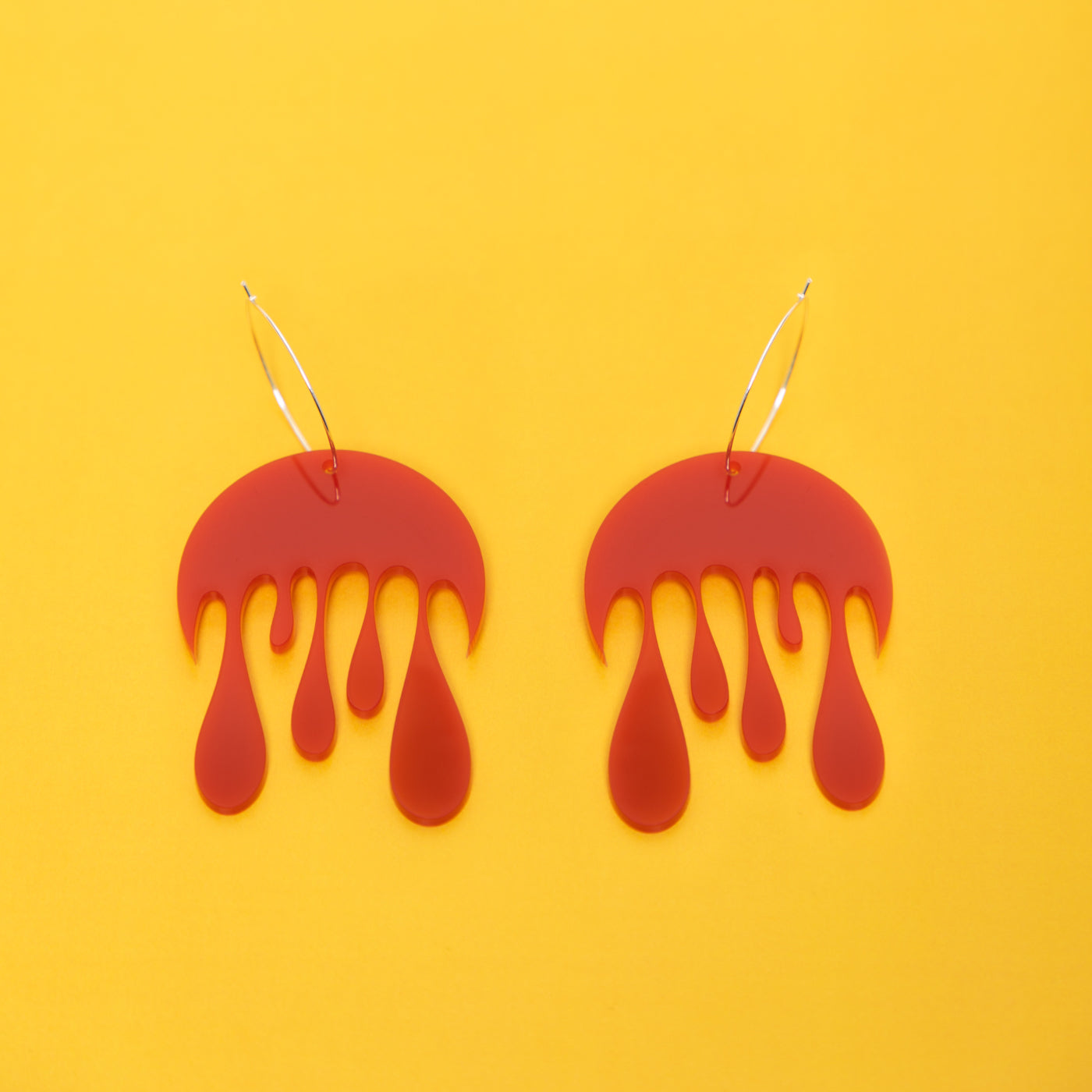 Melting Moon Hoop Earring