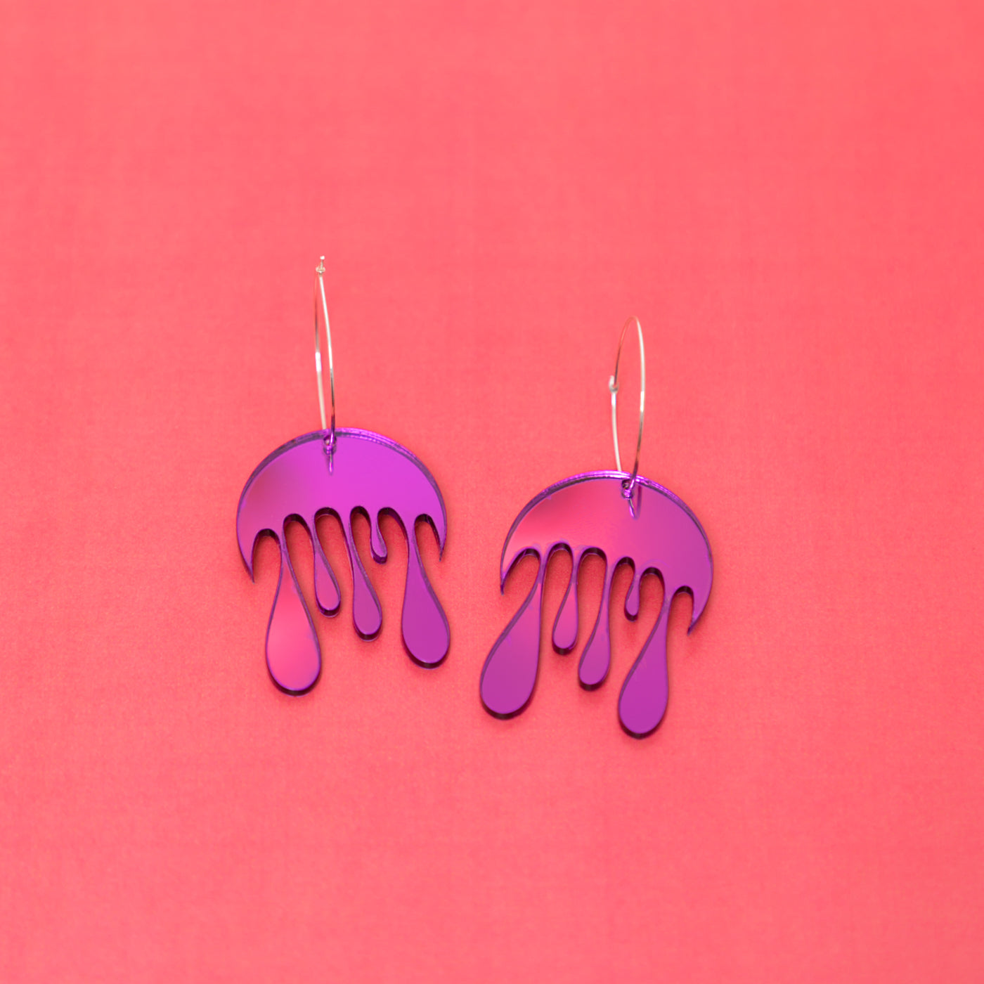 Melting Moon Hoop Earring