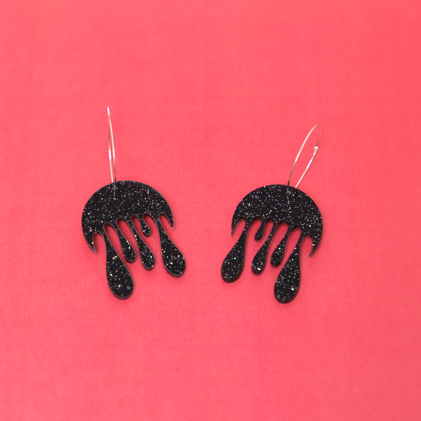 Melting Moon Hoop Earring