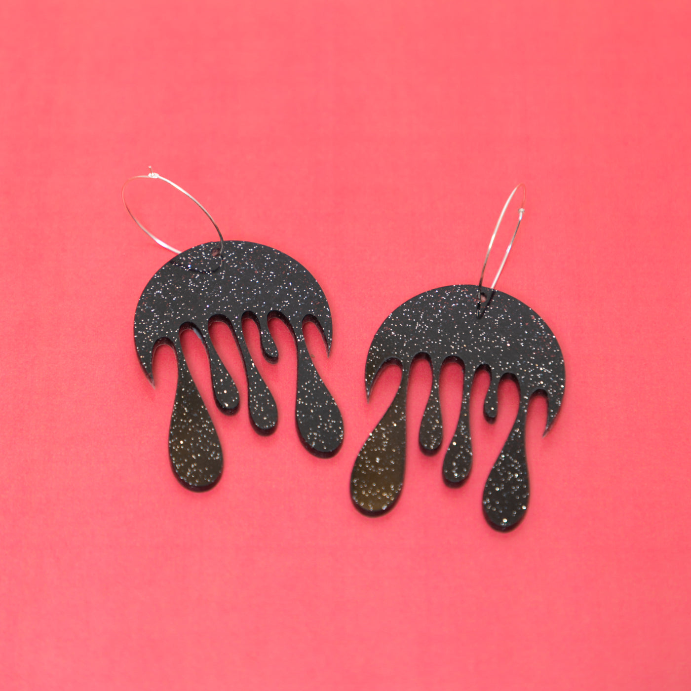 Melting Moon Hoop Earring