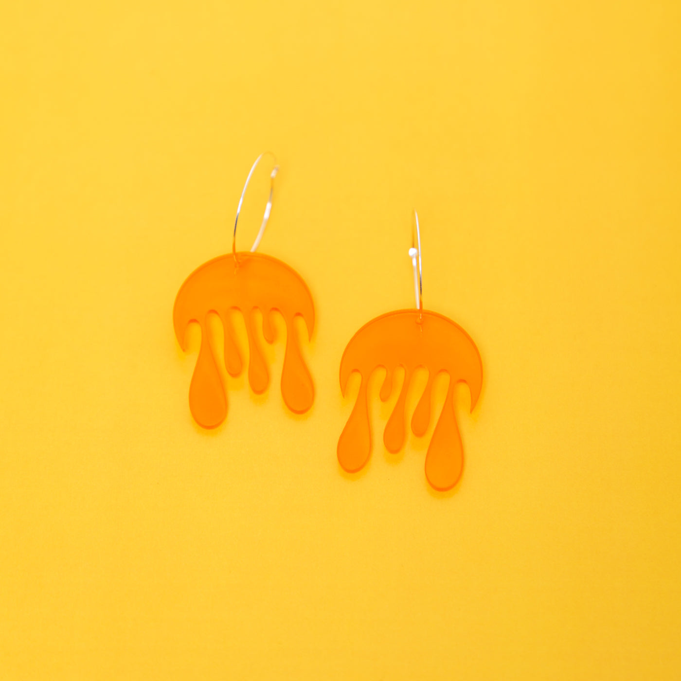 Melting Moon Hoop Earring
