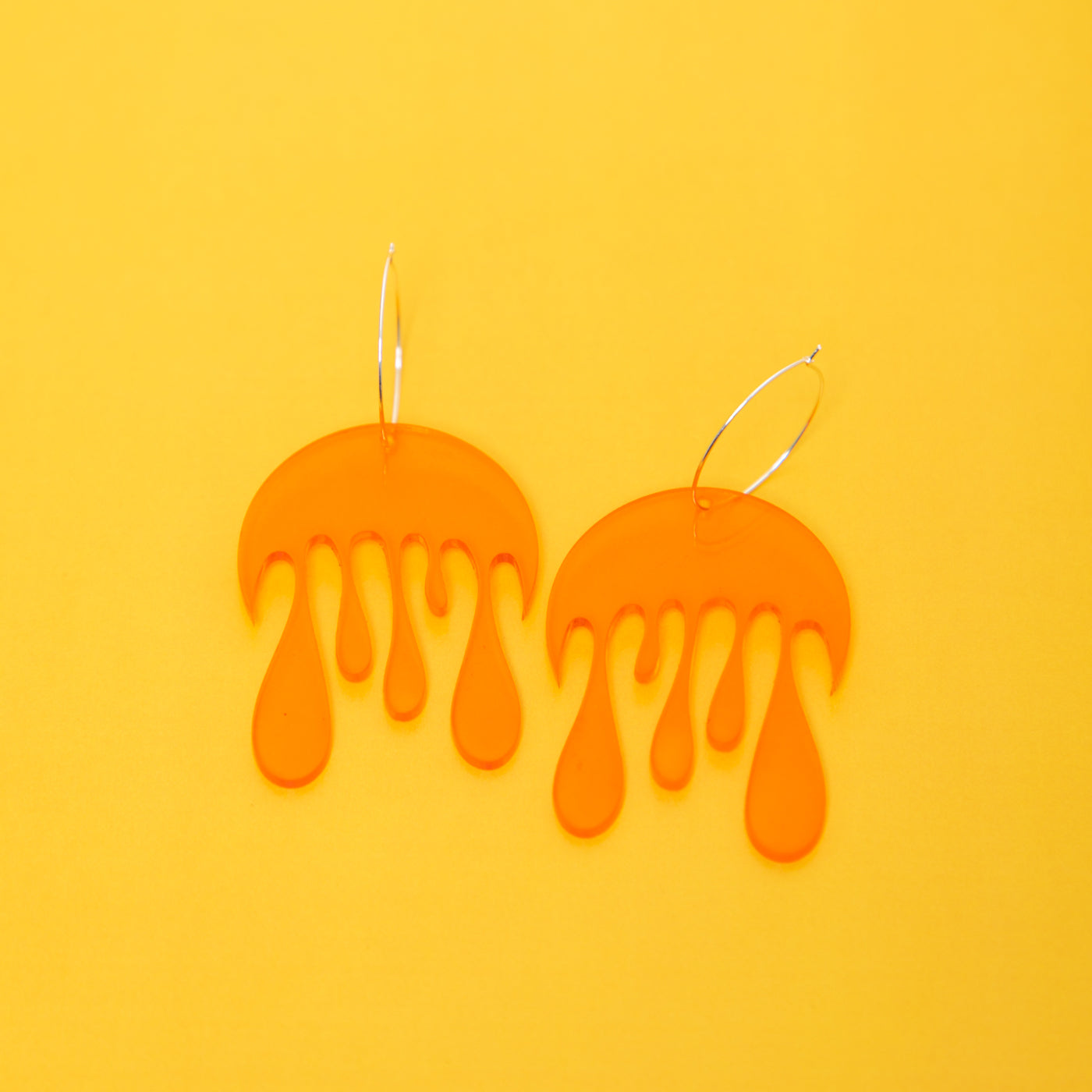 Melting Moon Hoop Earring