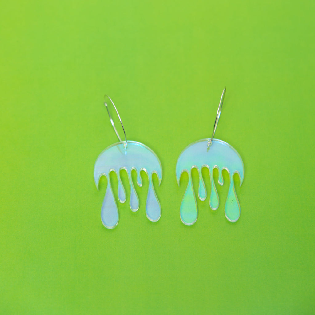 Melting Moon Hoop Earring