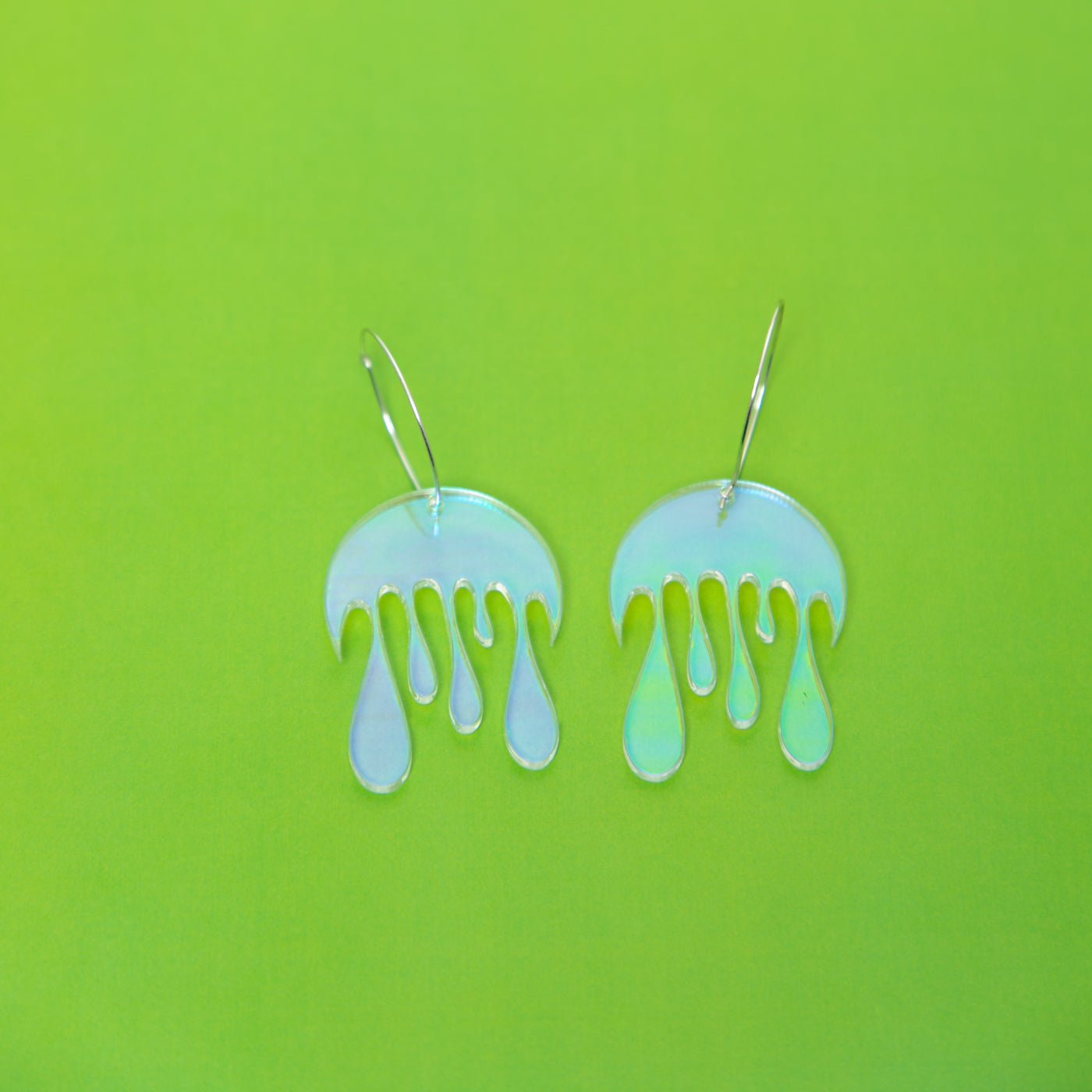 Melting Moon Hoop Earring