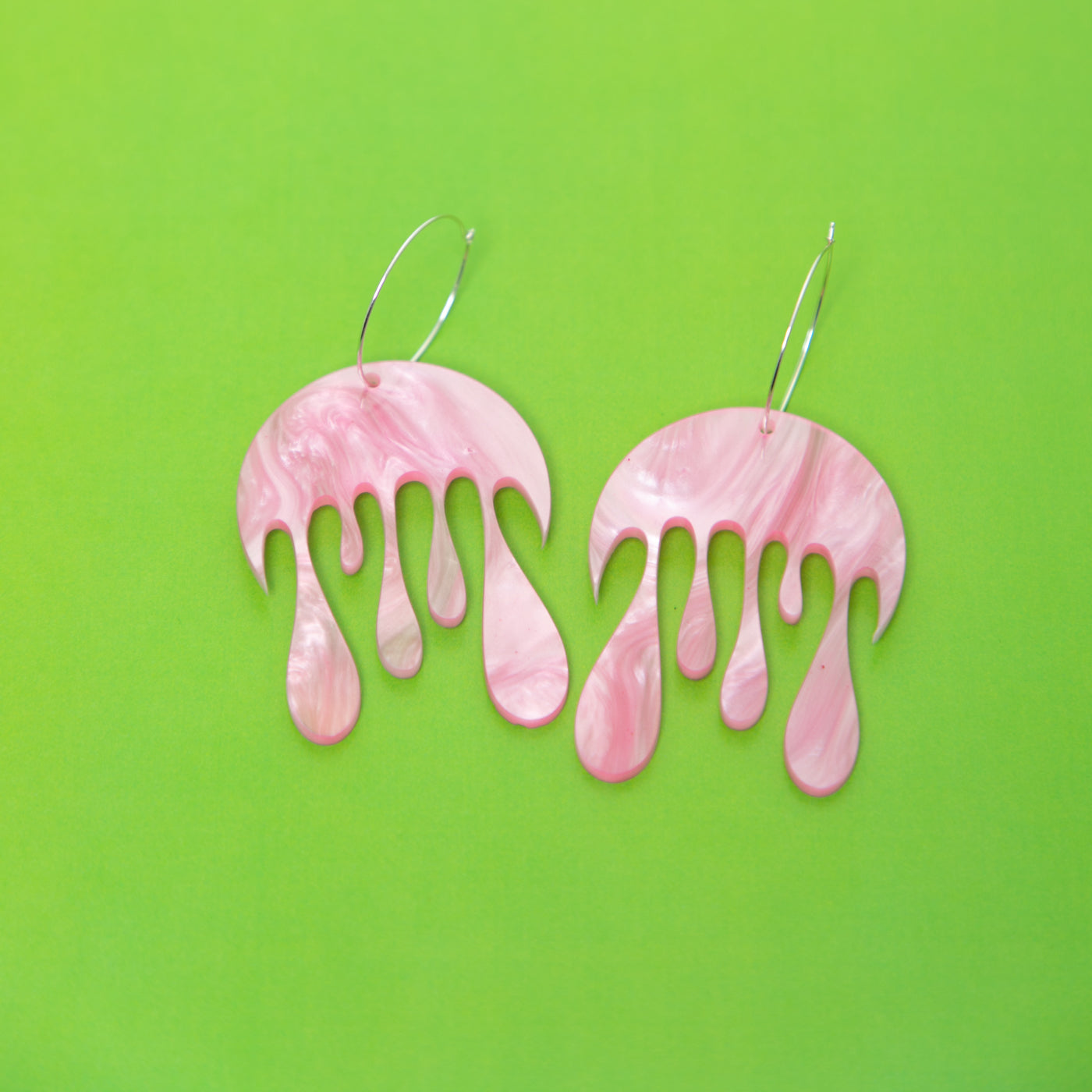 Melting Moon Hoop Earring