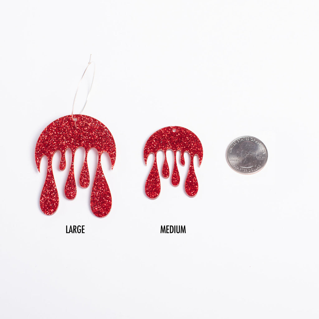 Melting Moon Hoop Earring