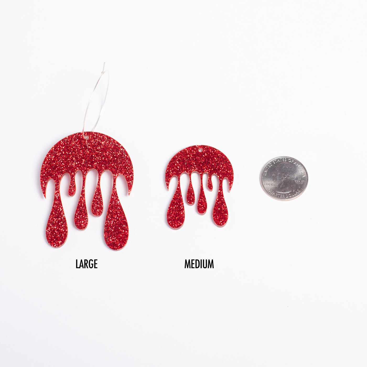 Melting Moon Hoop Earring
