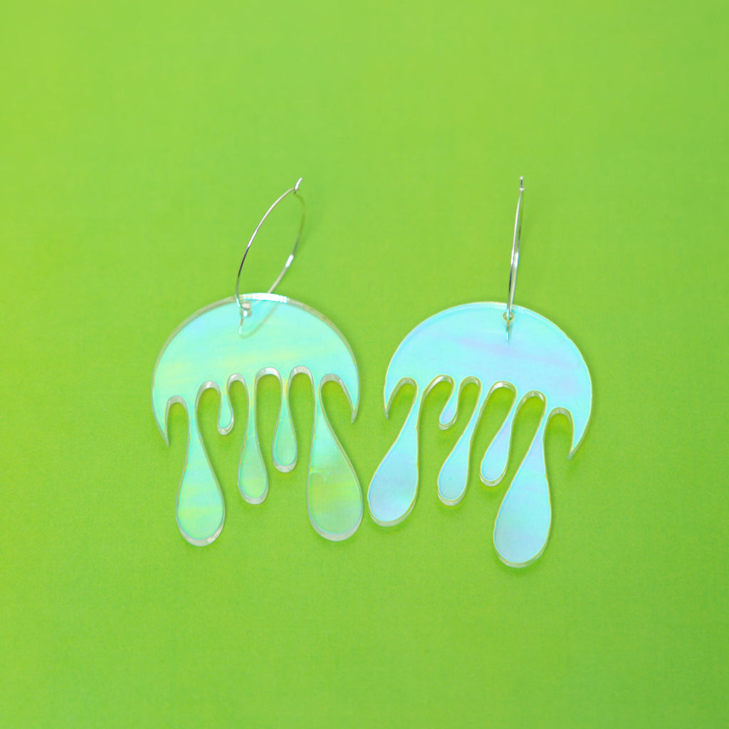 Melting Moon Hoop Earring