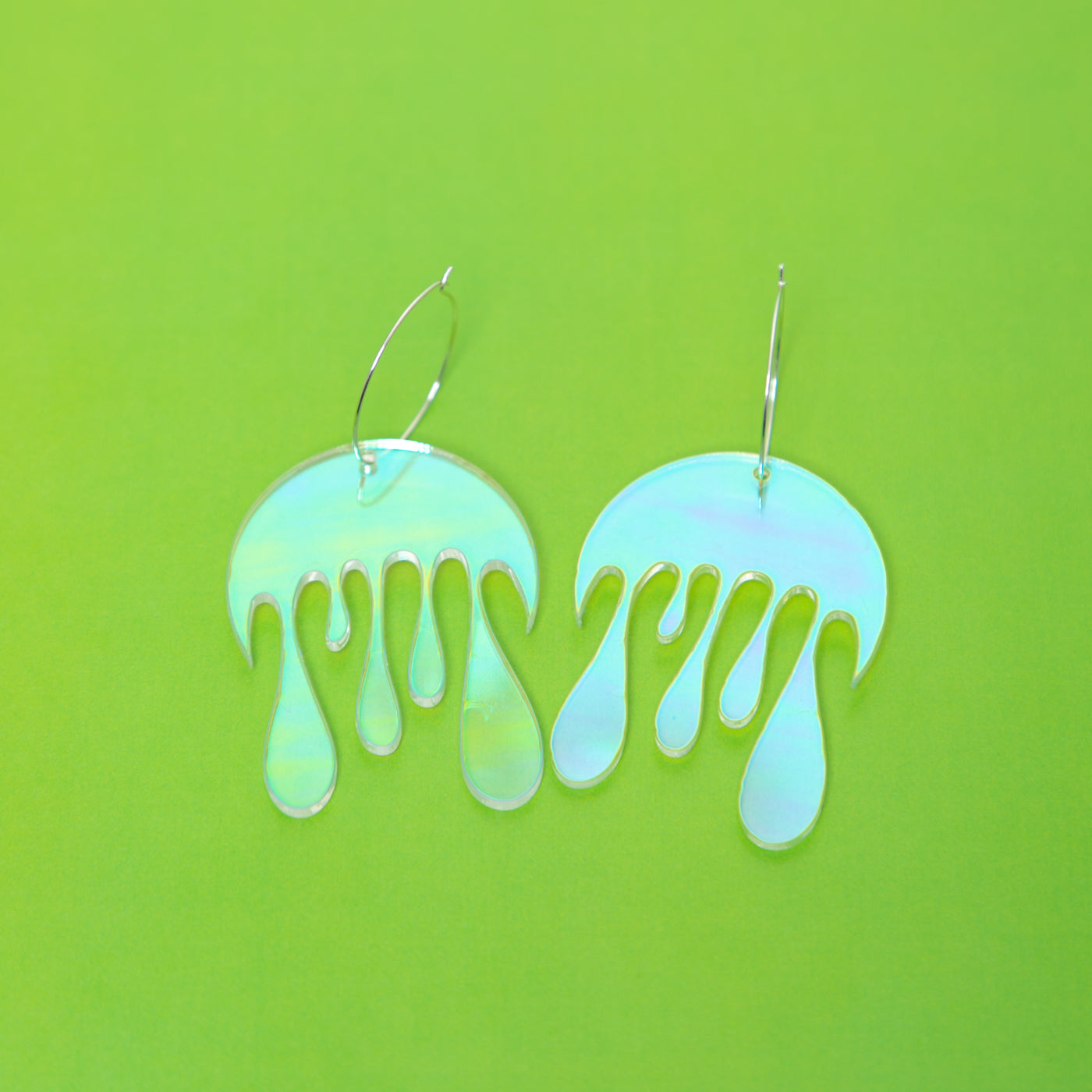 Melting Moon Hoop Earring