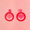Heart & Soul Hanging Stud Earrings
