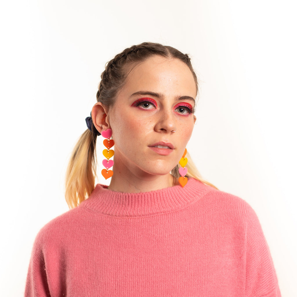 Love Chain Stud Earrings