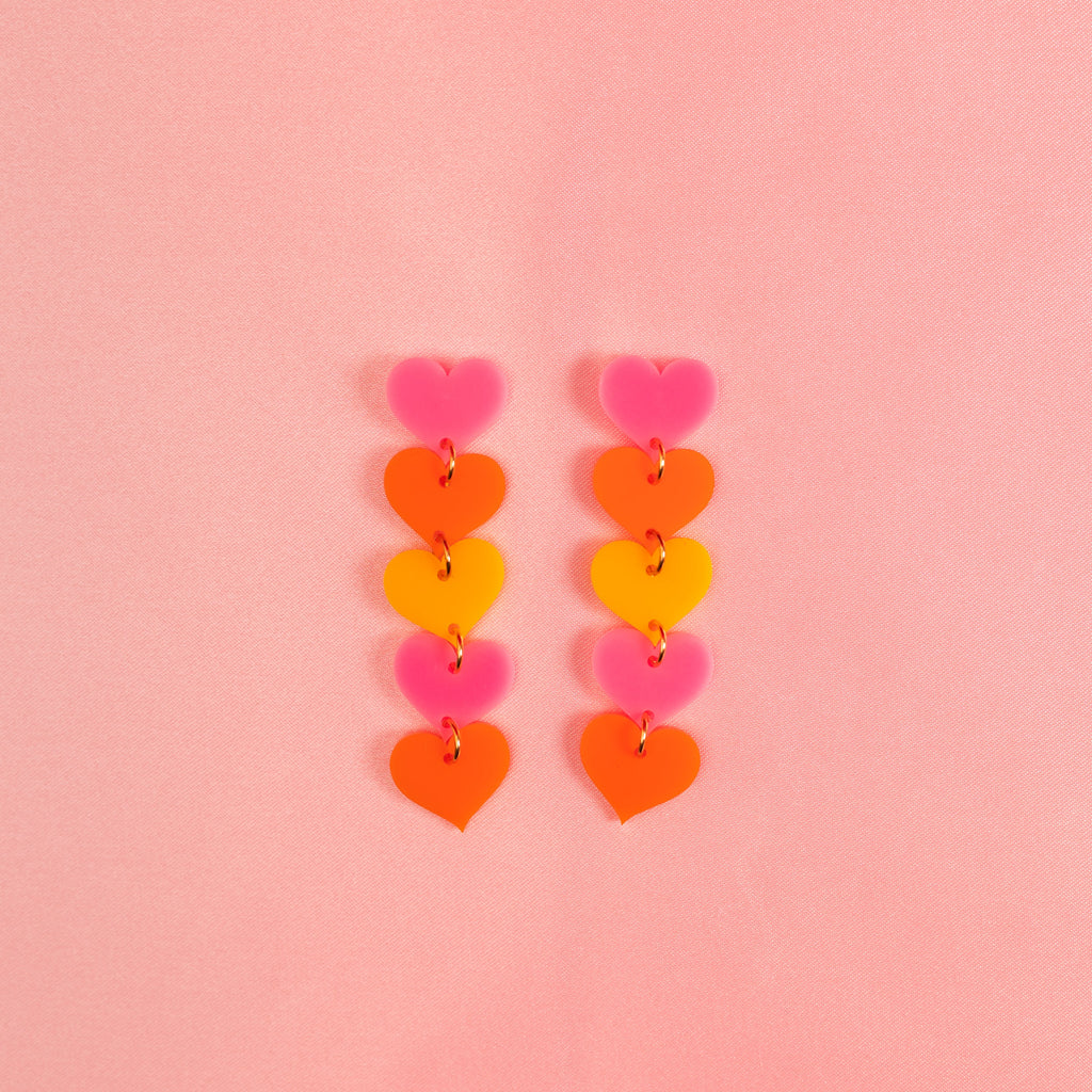 Love Chain Stud Earrings