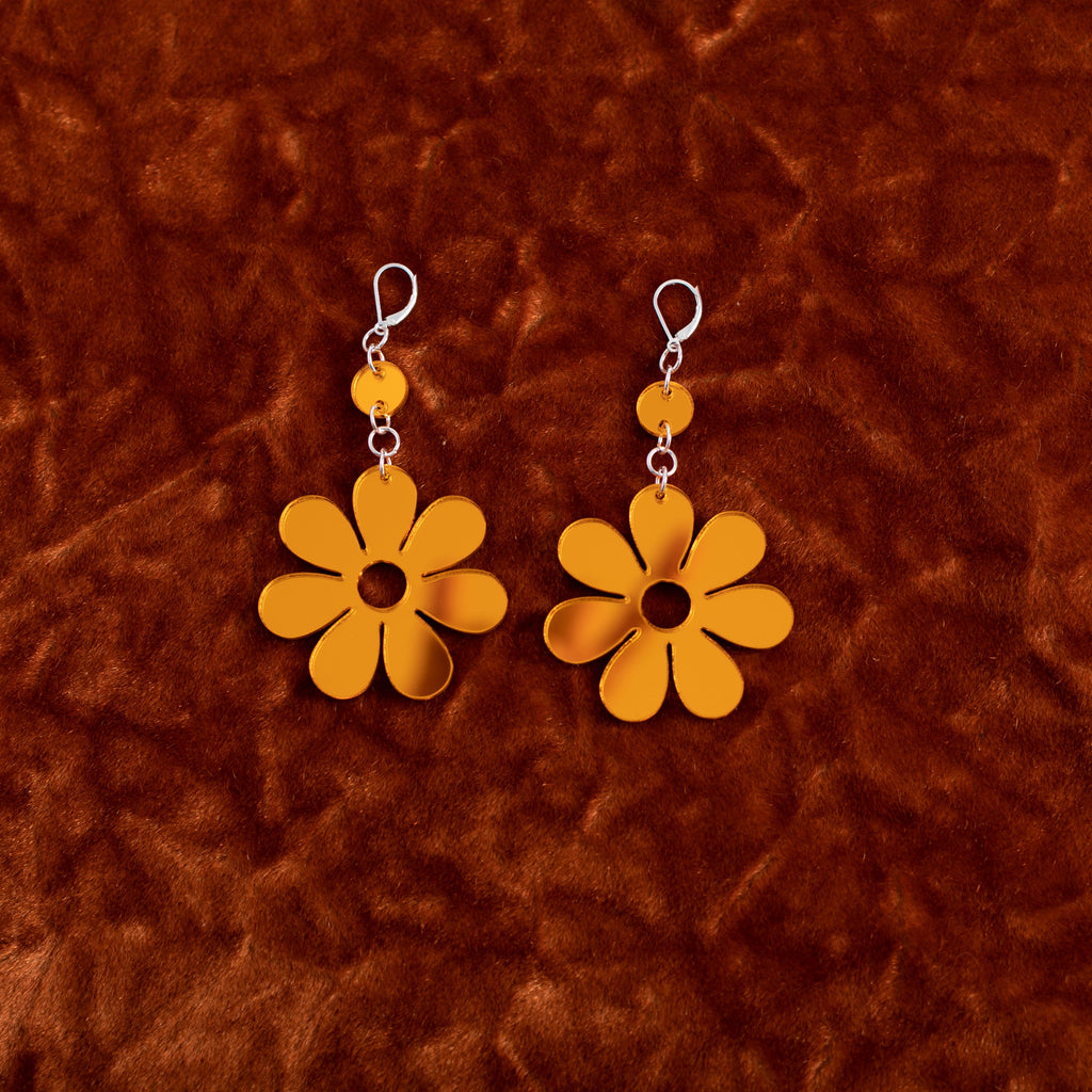 The Hazey Dazey Dot & Chain Earrings