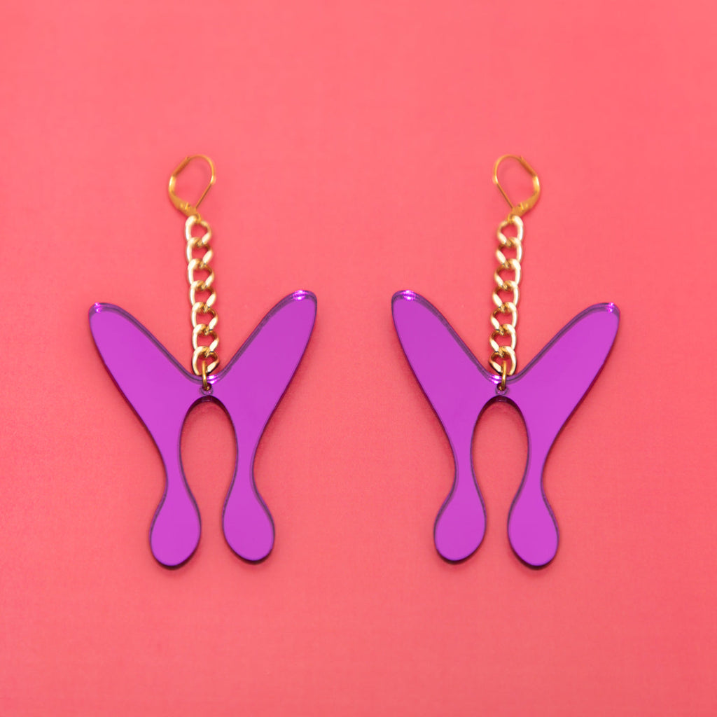 The Nova ButterFly Chain Earrings