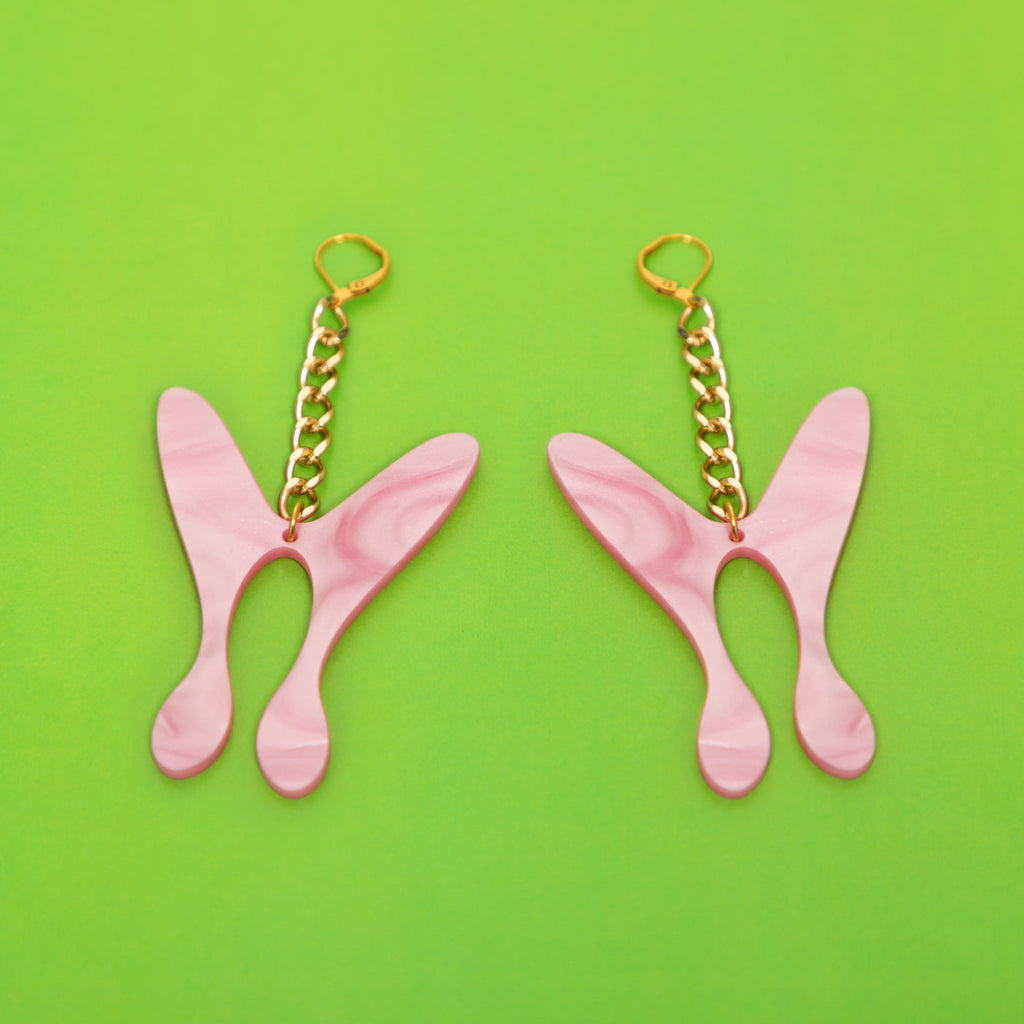 The Nova ButterFly Chain Earrings