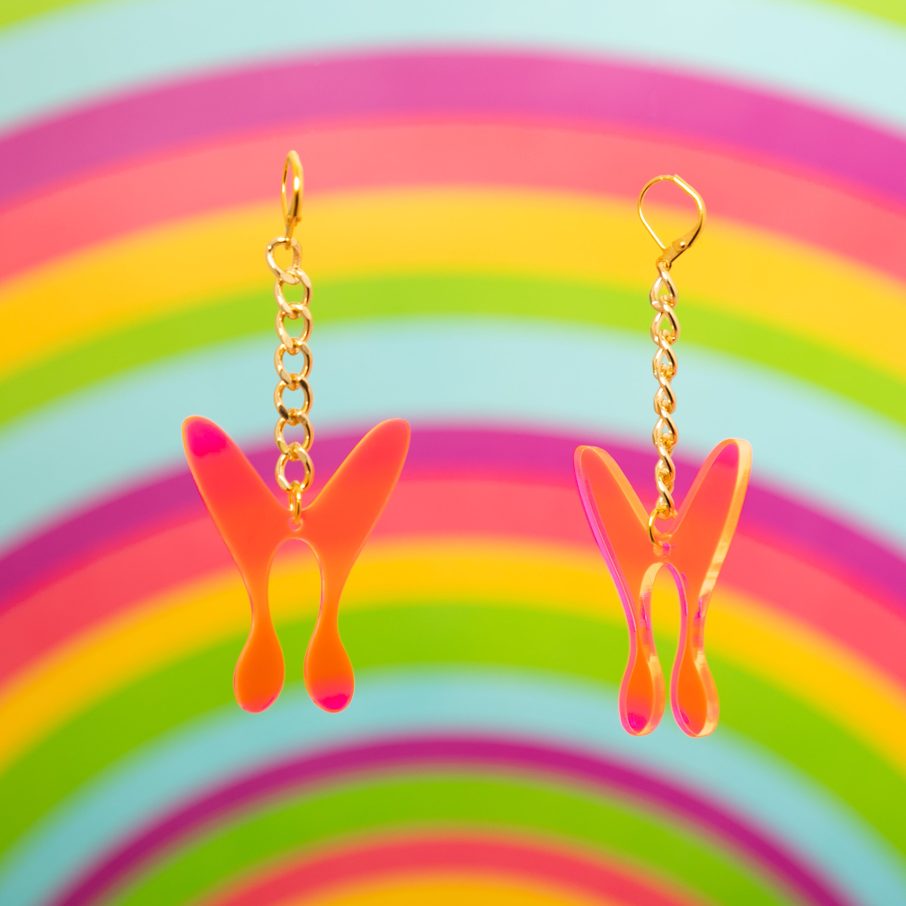The Nova ButterFly Chain Earrings