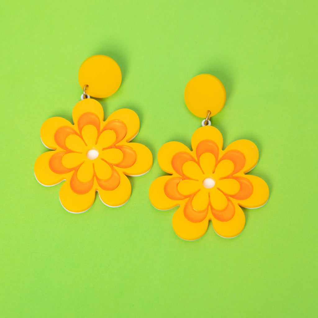 The Candy Daisy Hanging Stud Earrings