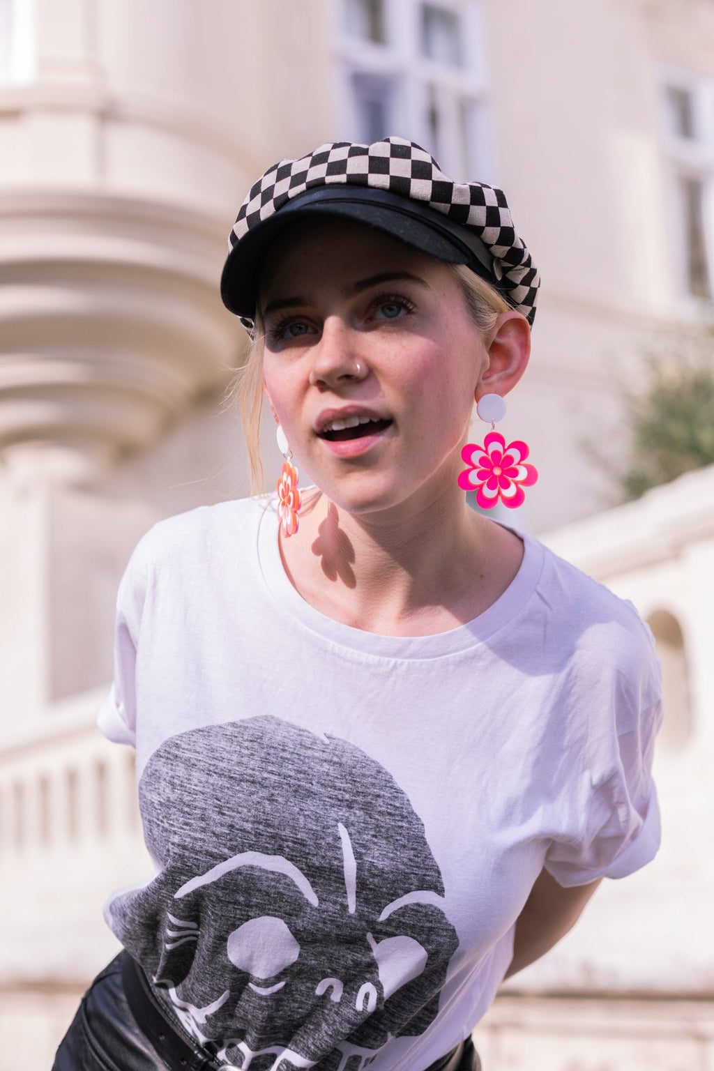 The Candy Daisy Hanging Stud Earrings