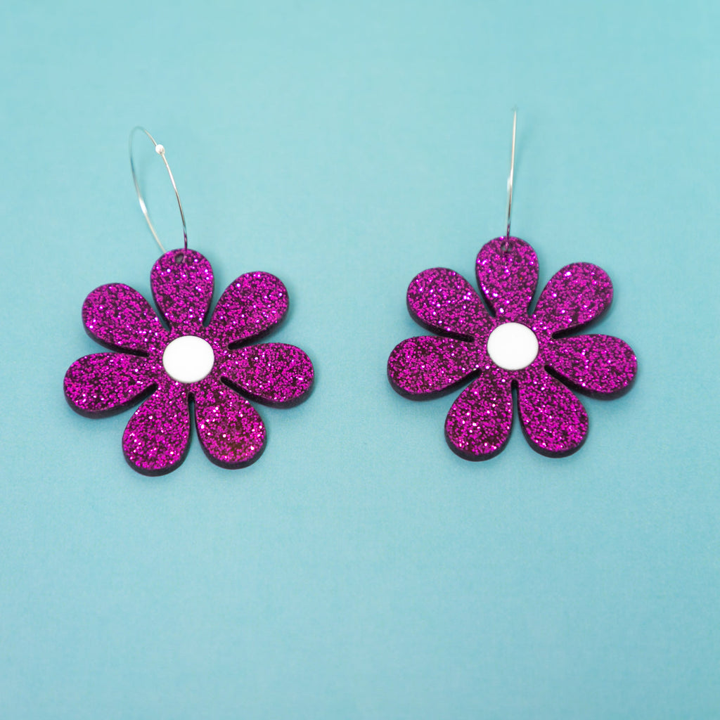 The Daisy Hoop Earrings
