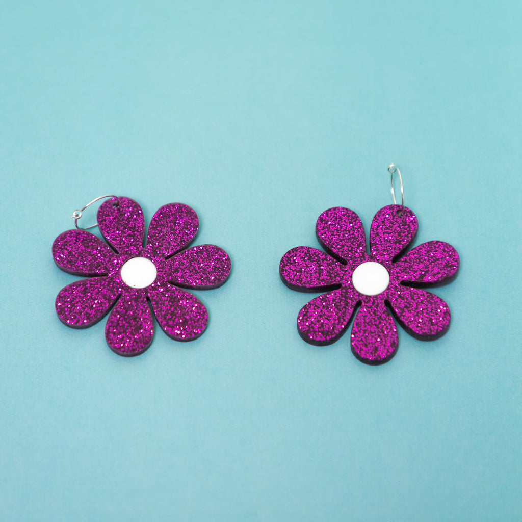 The Daisy Hoop Earrings