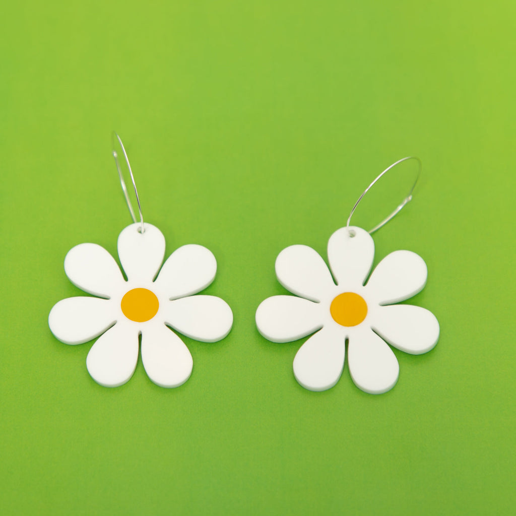 The Daisy Hoop Earrings