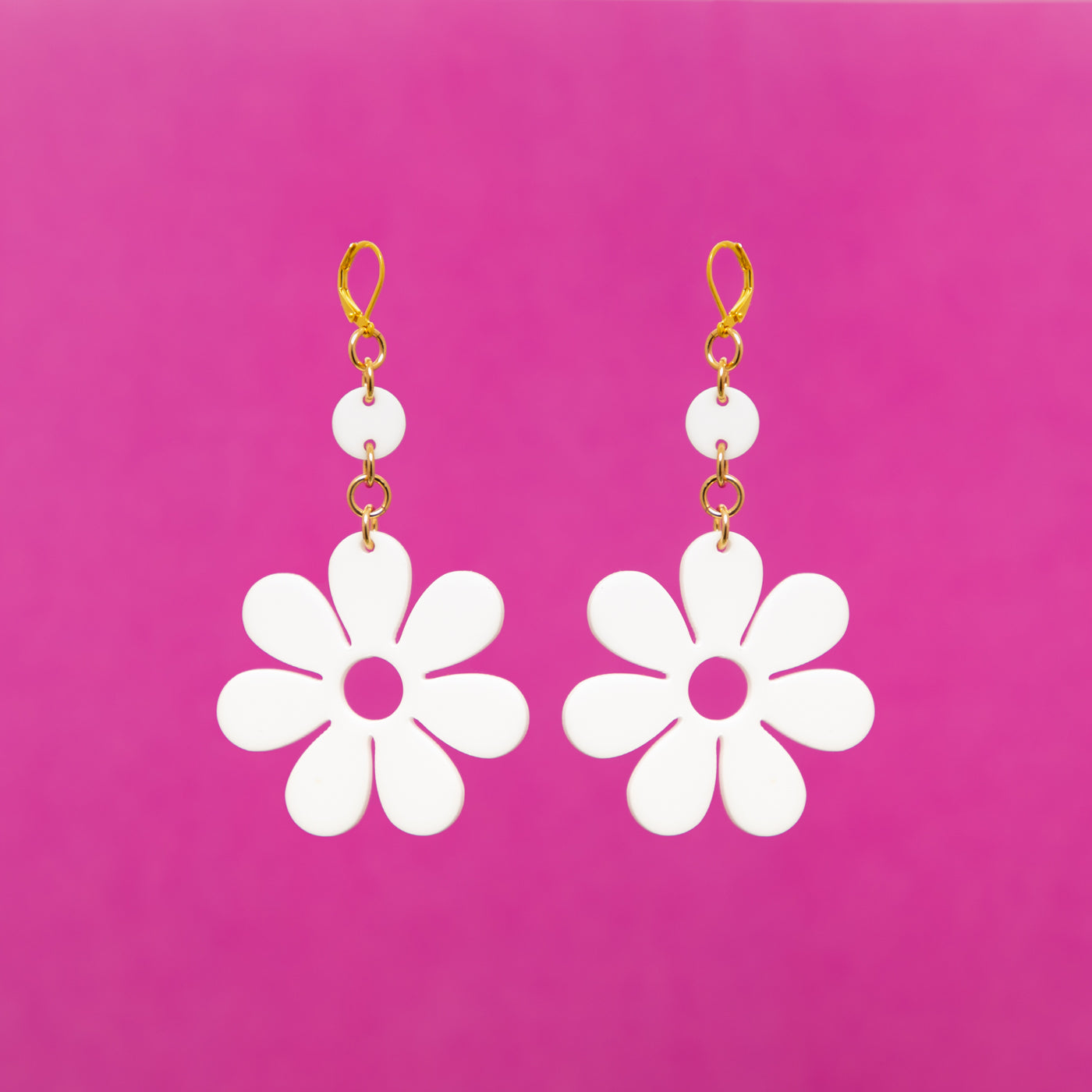 The Hazey Dazey Dot & Chain Earrings