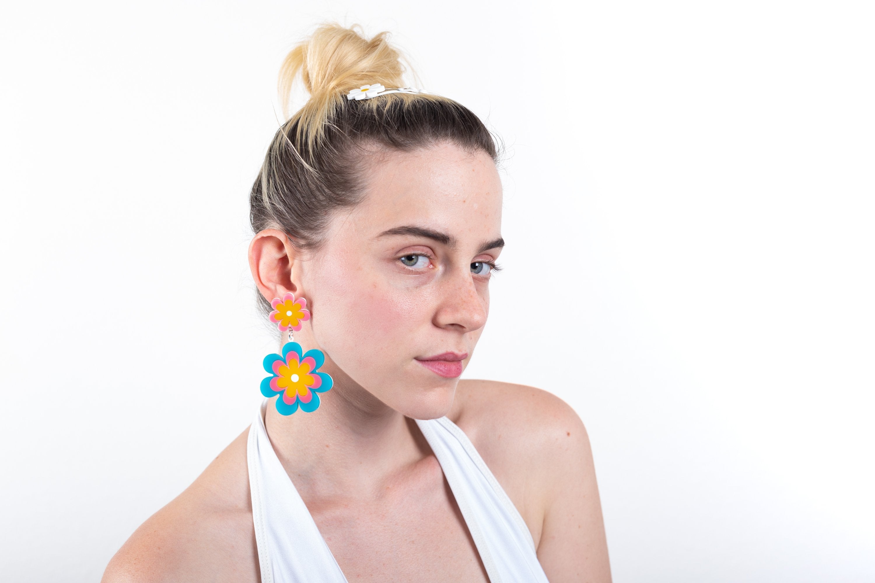 The Double Candy Daisy Stud Earrings