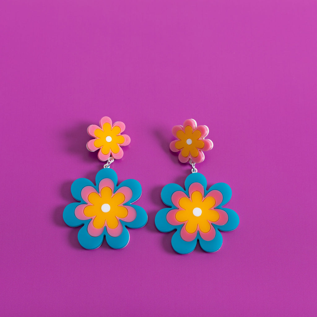 The Double Candy Daisy Stud Earrings