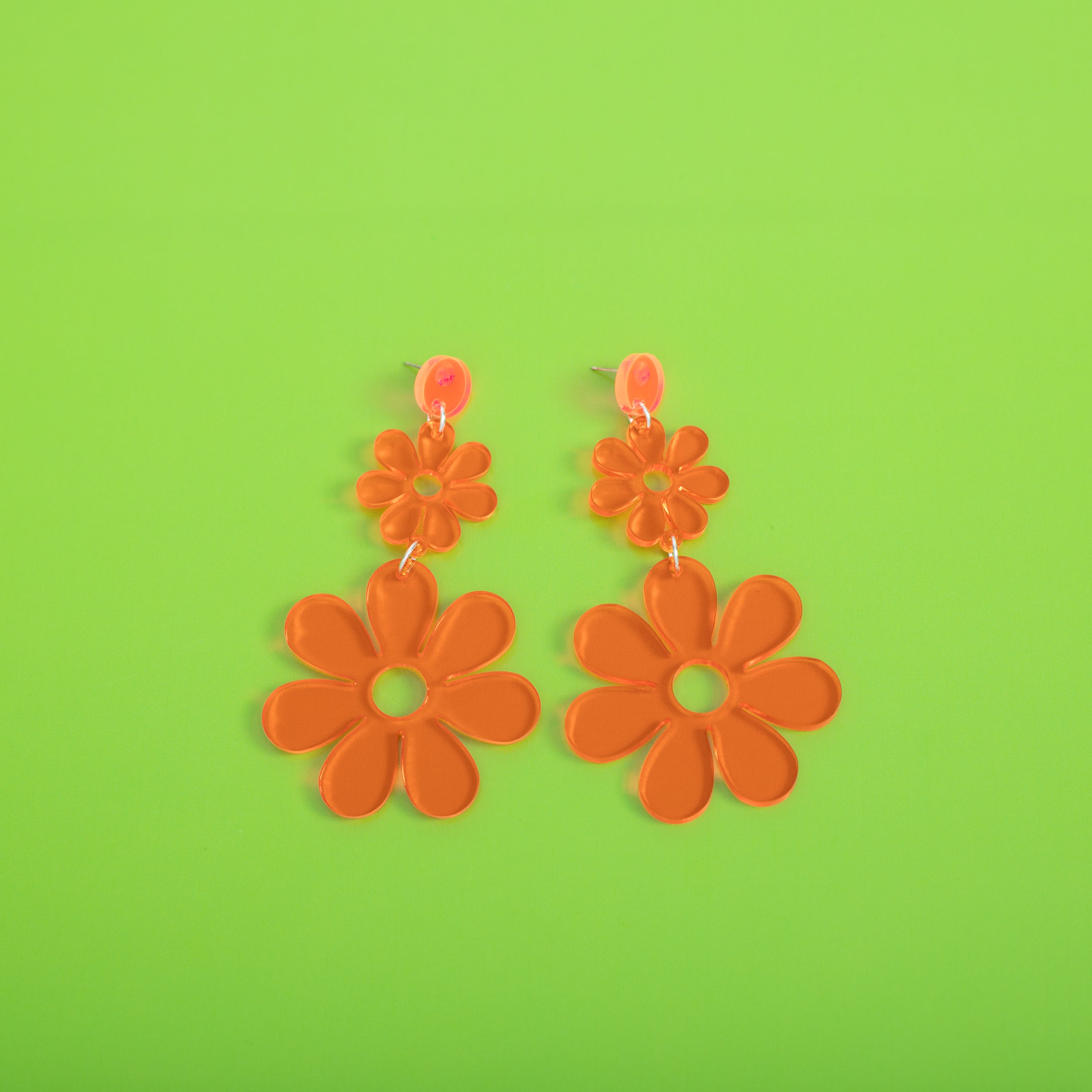 Double Dazey Hanging Stud Earrings
