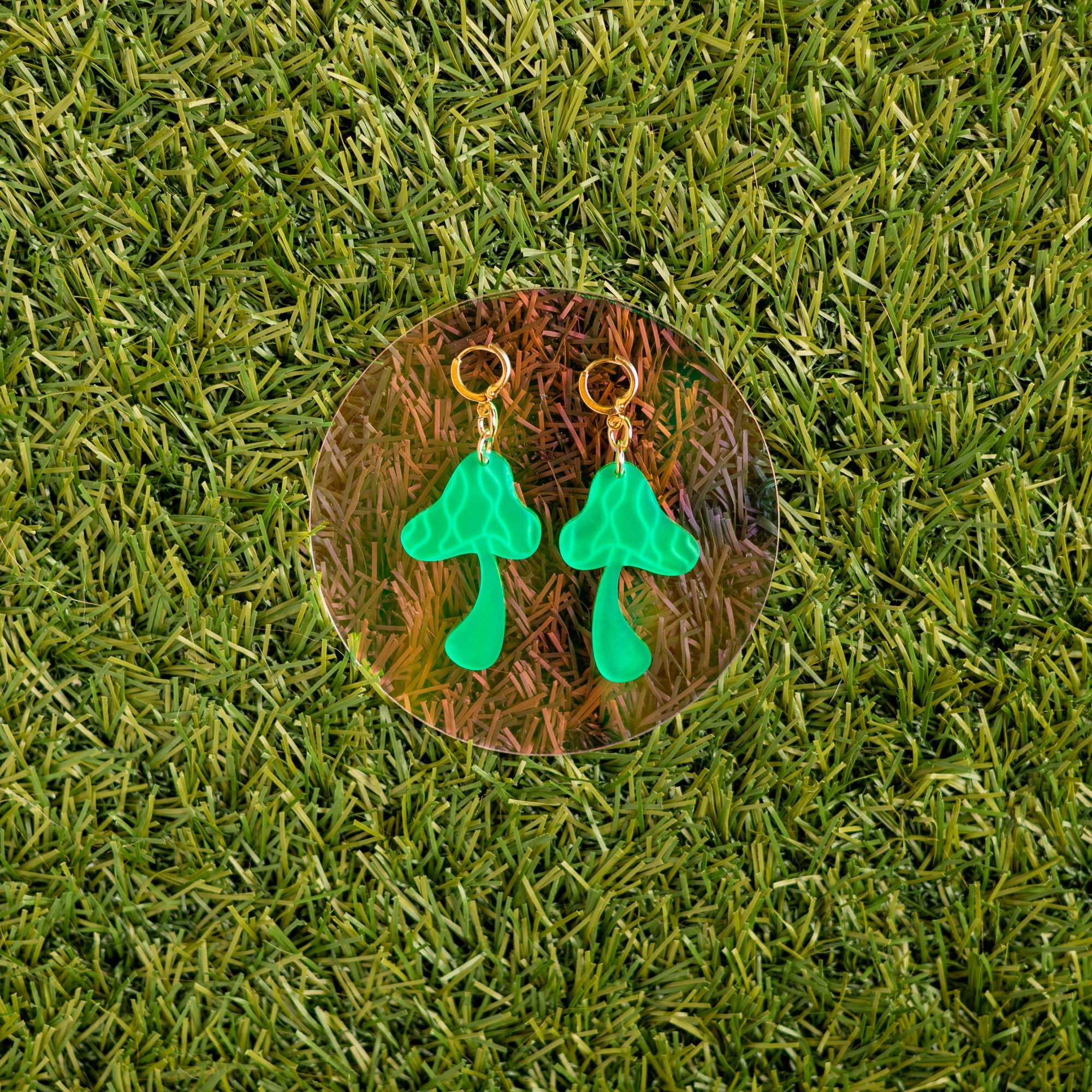 The Groovy Mushroom Dangle Earrings