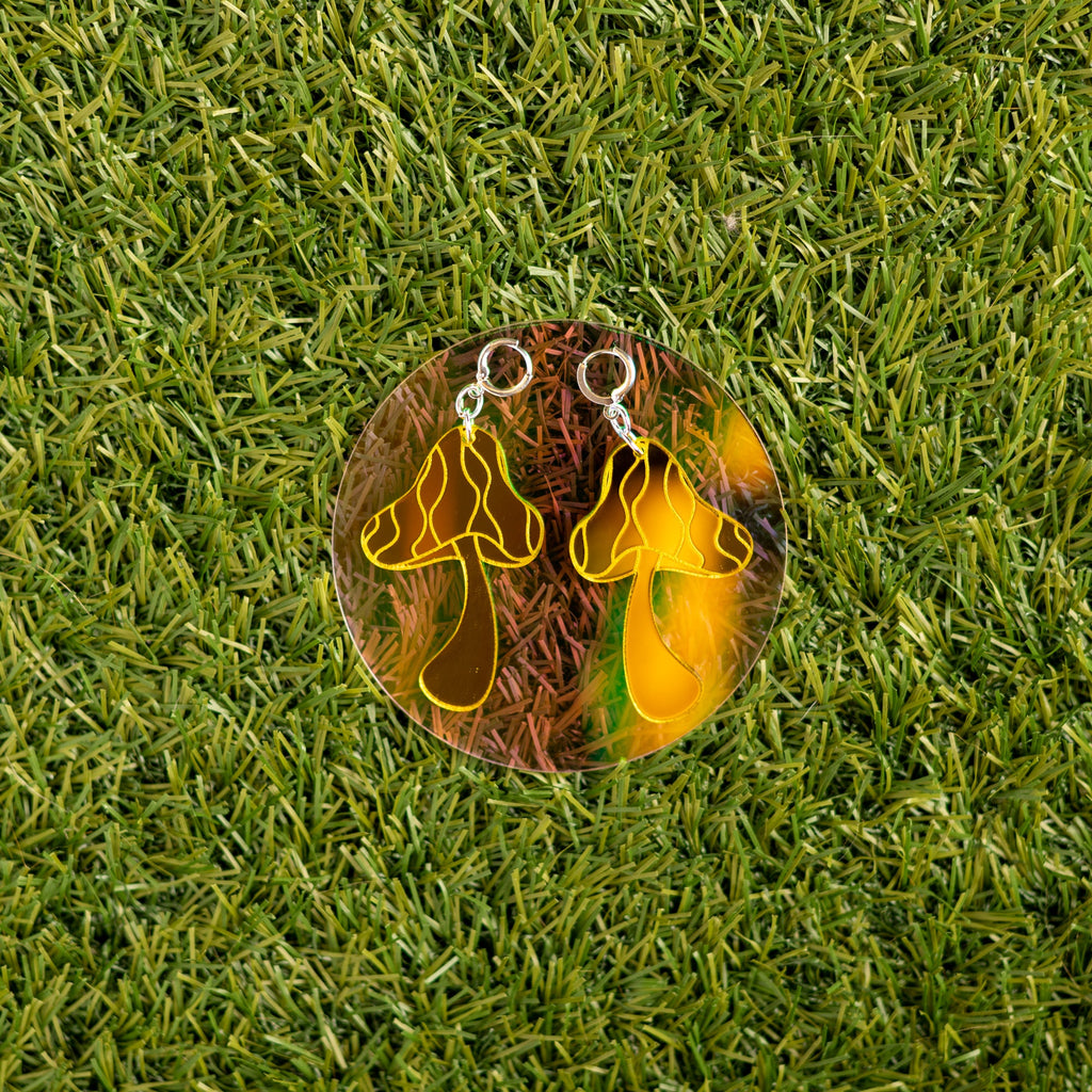 The Groovy Mushroom Dangle Earrings