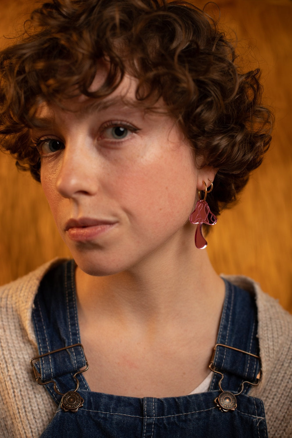 The Groovy Mushroom Hoop Earrings