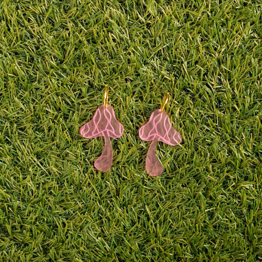 The Groovy Mushroom Hoop Earrings