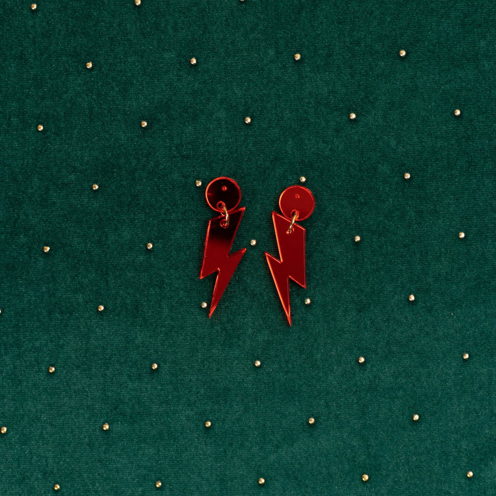 The Ziggy Bolt Hanging Stud Earrings