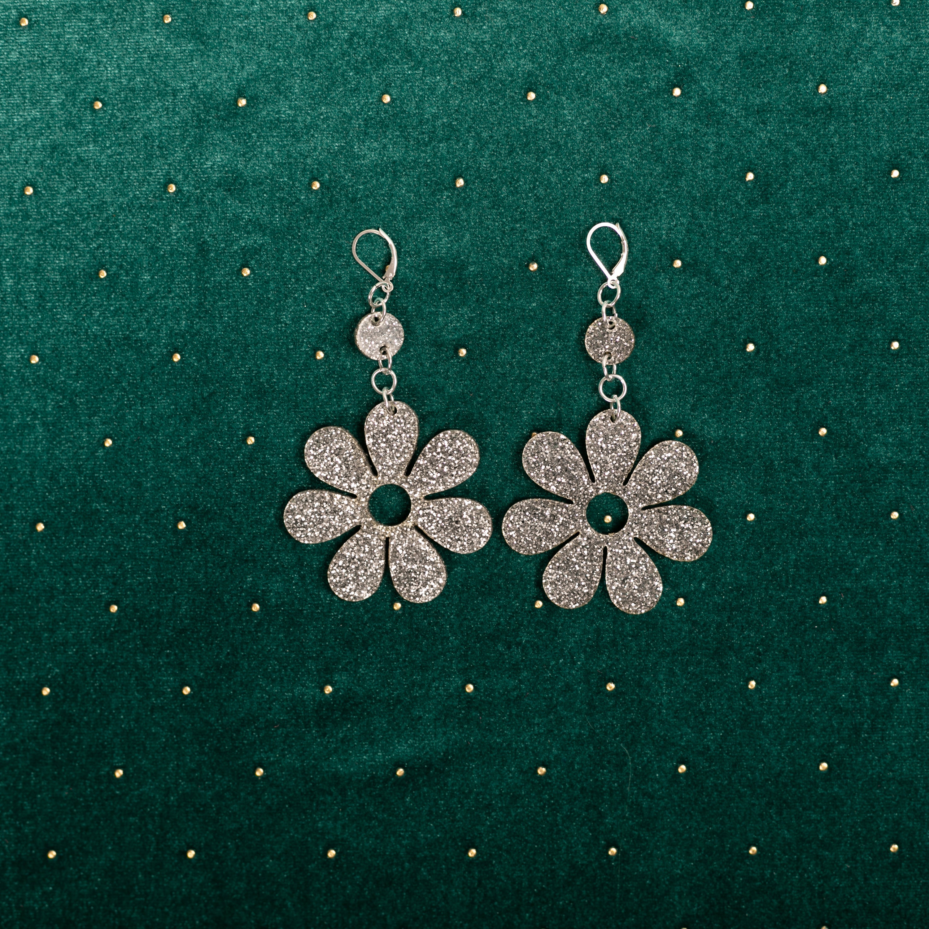 The Hazey Dazey Dot & Chain Earrings