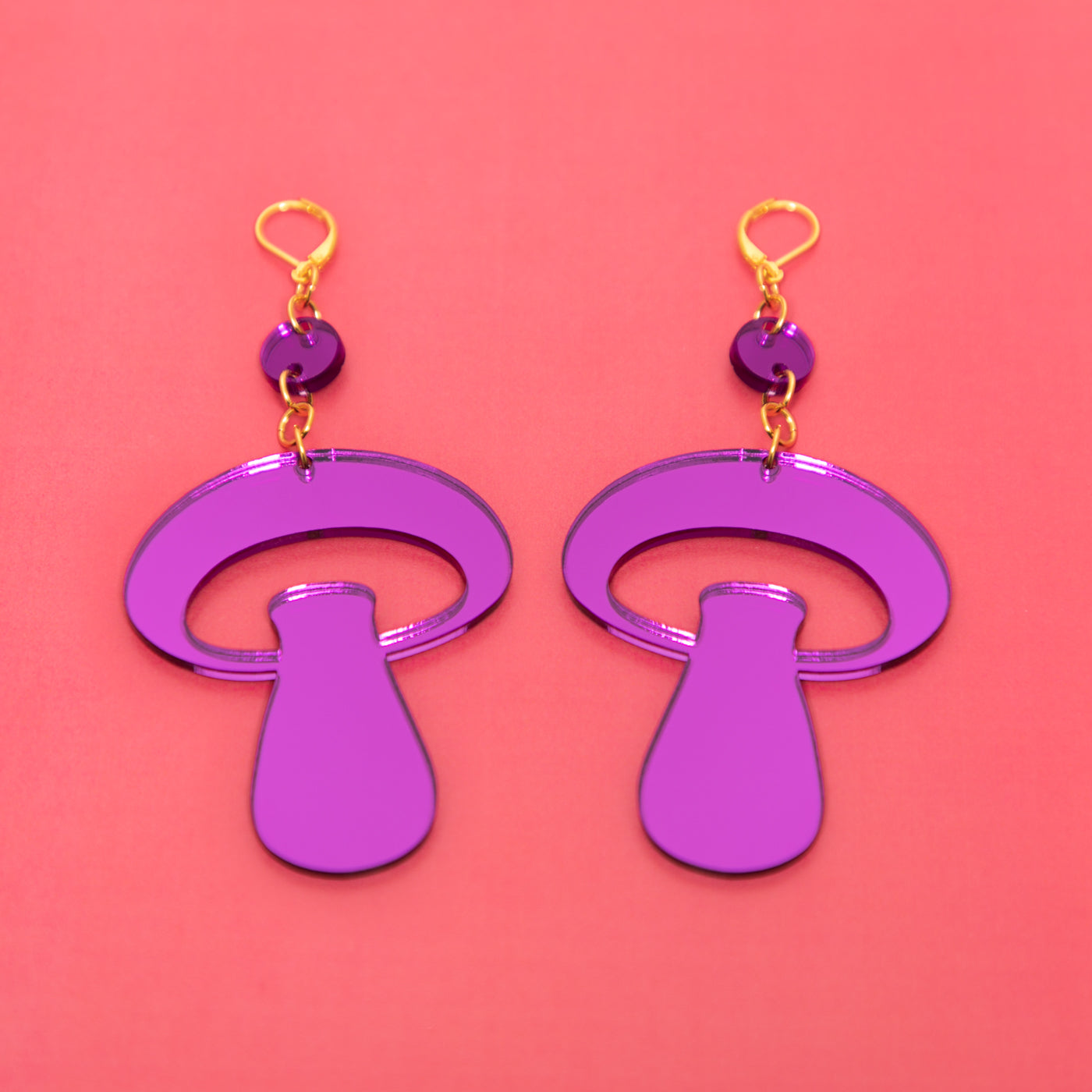 The Alice Mushroom Dot & Chain Earrings