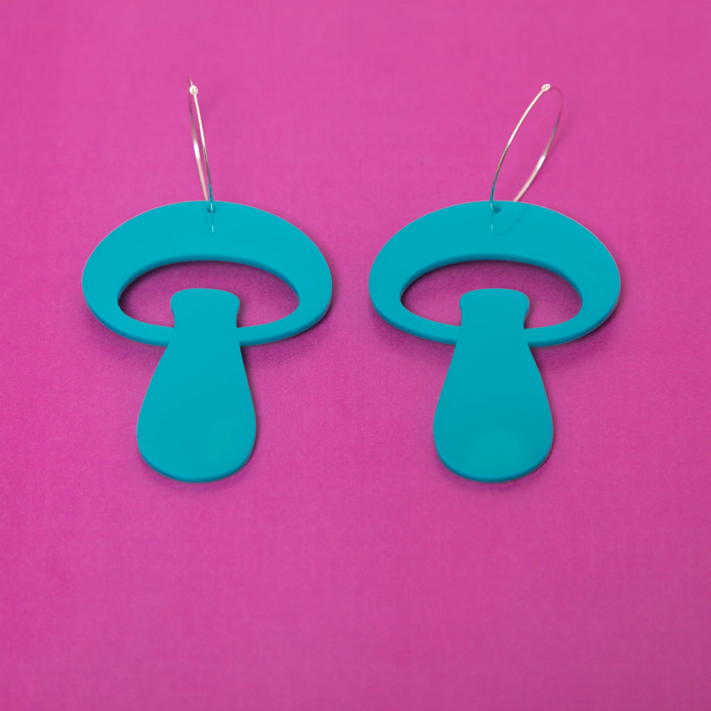 The Alice Mushroom Hoop Earrings