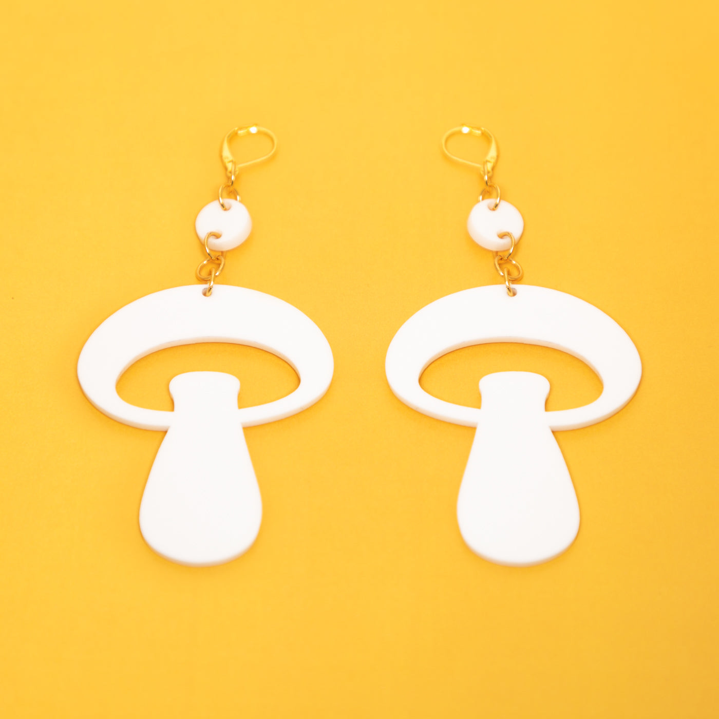 The Alice Mushroom Dot & Chain Earrings