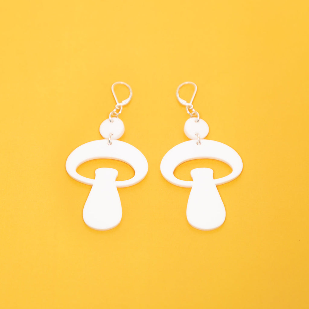 The Alice Mushroom Dot & Chain Earrings