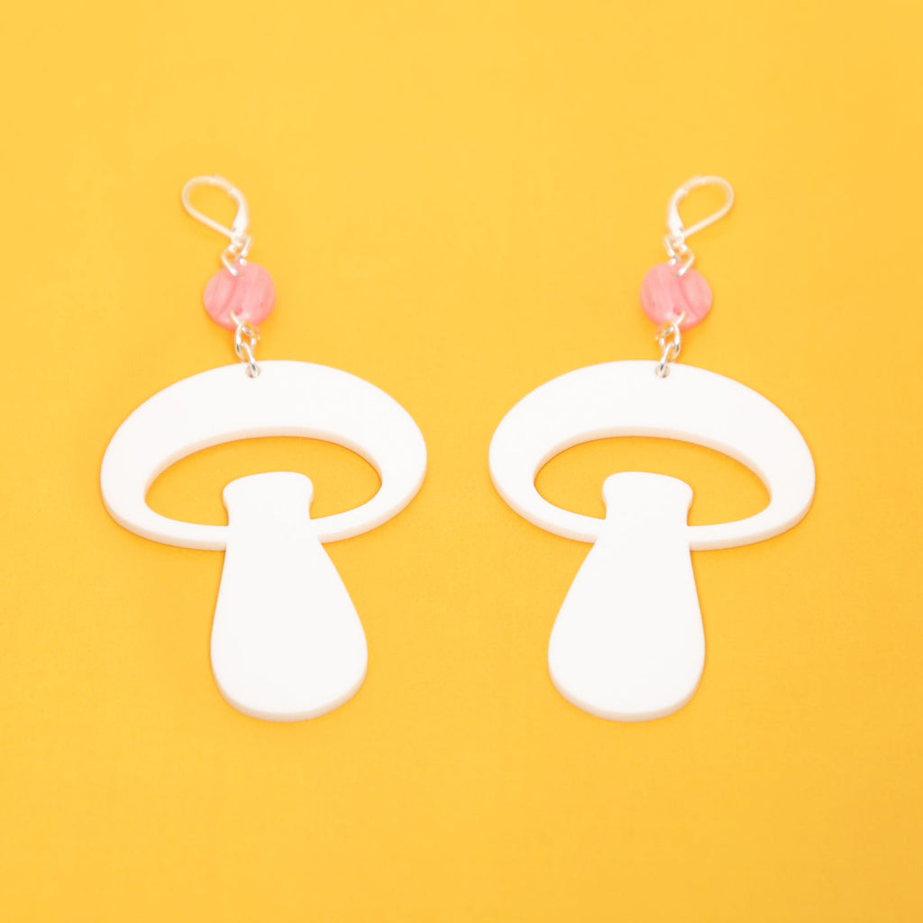The Alice Mushroom Dot & Chain Earrings