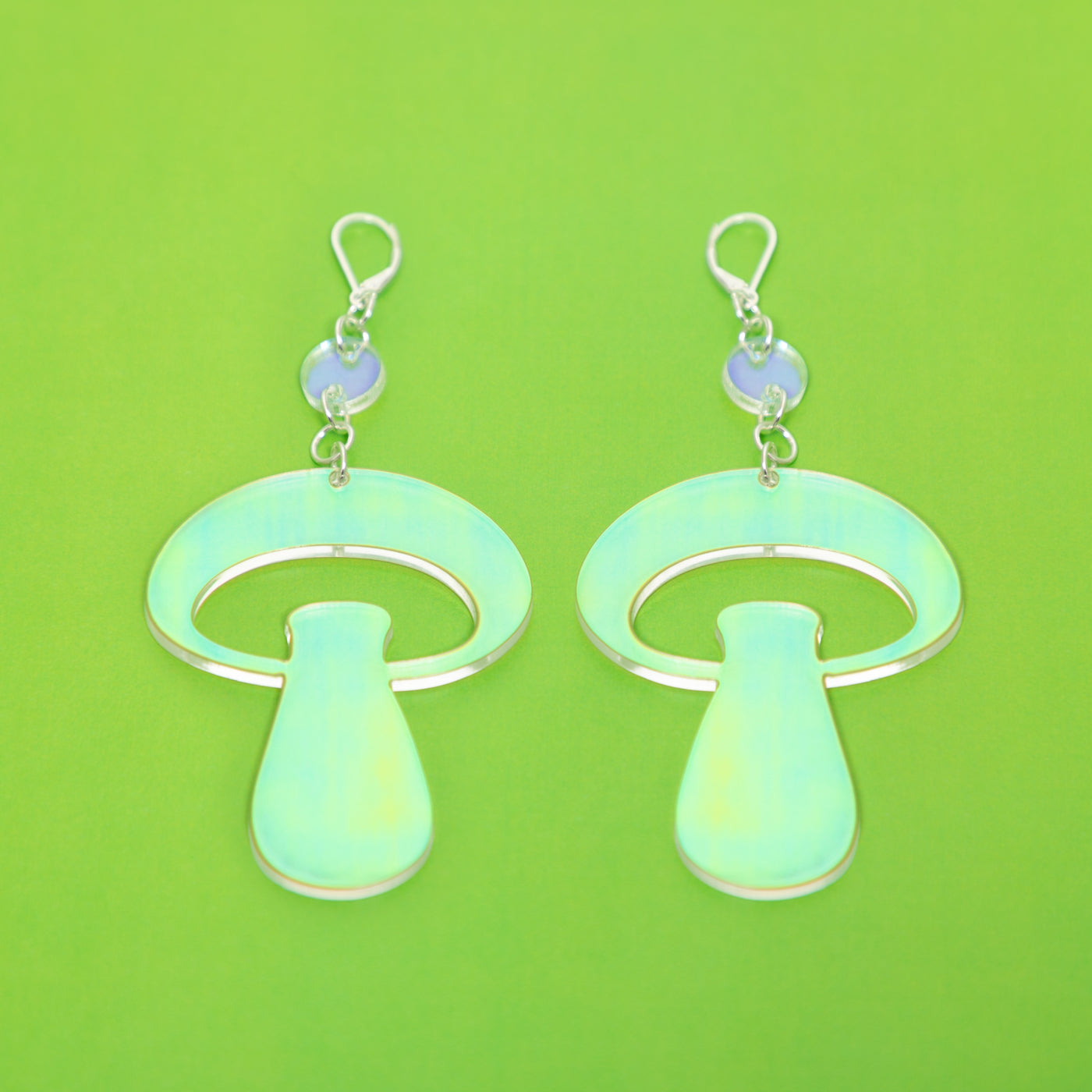 The Alice Mushroom Dot & Chain Earrings