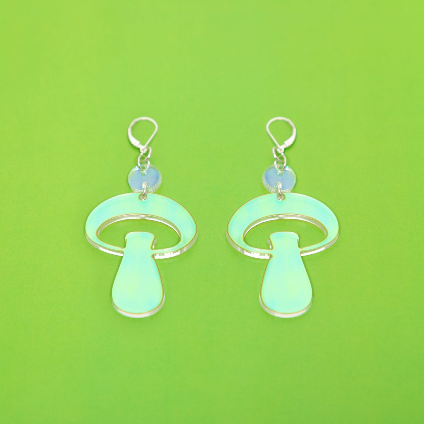 The Alice Mushroom Dot & Chain Earrings